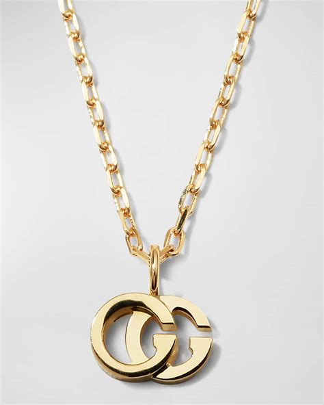 gucci 18ct gold running necklace|gucci gold chain necklace.